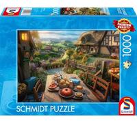Schmidt Jigsaw Puzzle Breakfast with a View – 1,000 Pieces – Ages 14+