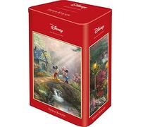 Schmidt Spiele 59928 Thomas Kinkade, Disney, Mickey & Minnie in Hawaii, 500 Pieces Puzzle in a Nostalgia Tin, Colourful