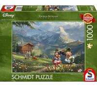 Schmidt Spiele 59938 Thomas Kinkade Disney Mickey & Minnie in The Alps 1000 Piec