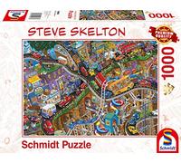 Schmidt Spiele 59966 Jigsaw Puzzle Steve Skelton Everything in Movement 1000 Pieces