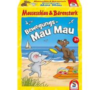 Schmidt Spiele 75058 Mauseschlau & Bärenstark, Bewegungs-Mau Mau, Children's Card Game