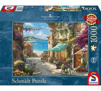 Schmidt Spiele CSG59624 Puzzle, Thomas Kinkade: Café on the Italian Riviera, 1000 pc, Ages 12+