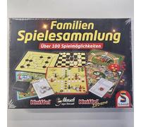 Schmidt Spiele Family Game Collection - Game for Kids, 4 Players, Multicolored, Classic Style, Portable Box, Unisex, Ages 4 and Up