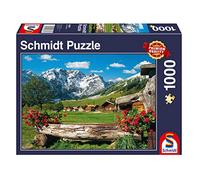 Schmidt Spiele Jigsaw Puzzle 58368 View of the Mountain idyll 1000 Pieces Multi-Coloured