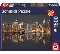 Schmidt Spiele Jigsaw Puzzle 58382 New York Skyline at Night 1500 Pieces Multi-Coloured