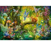 Schmidt Spiele Puzzle 56333 Fairies in the Forest Exclusive Fairy Wand Children's Puzzle 200 Pieces Colourful