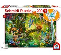 Schmidt Spiele Puzzle 56333 Fairies in the Forest Exclusive Fairy Wand Children's Puzzle 200 Pieces Colourful