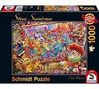 Schmidt Puzzle – Steve Sundram: Cat Mania – 1000pc – Ages 12+