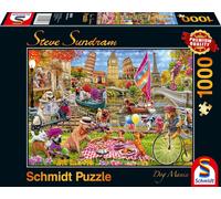 Schmidt Spiele | Steve Sundram: Dog Mania (1000pc) | Puzzle