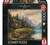 Schmidt Spiele, Thomas Kinkade: A Father's Perfect Day (1000pc), Puzzle, Ages 12+
