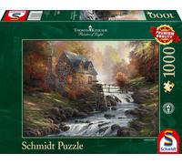 Schmidt Spiele | Thomas Kinkade: Cobblestone Mill (1000pc) | Puzzle | Ages 12+