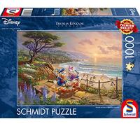 Schmidt Spiele | Thomas Kinkade: Disney Donald & Daisy, A Duck Day Afternoon (1000pc) | Puzzle | Ages 12+ - Amazon Exclusive