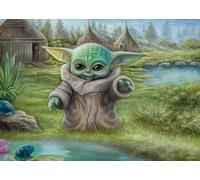 Schmidt Spiele | Thomas Kinkade: Disney Star Wars The Mandalorian - Childs Play (1000pc) | Puzzle | Ages 12+