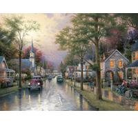 Schmidt Spiele, Thomas Kinkade: Hometown Morning (1000 pc), Puzzle, Ages 12+, 2. Scenic Settings
