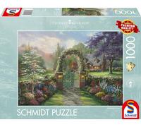 Schmidt Spiele | Thomas Kinkade : Hummingbird Cottage (1000pc) | Puzzle | Ages 14+
