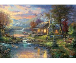 Schmidt Spiele | Thomas Kinkade: Nature's Paradise (1000pc) | Puzzle | Ages 12+, 2. Scenic Settings