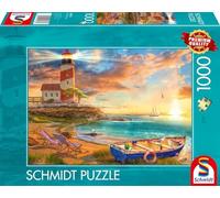 Schmidt | Sunset over Lighthouse Bay (1,000 Pieces) | Jigsaw Puzzle | Ages 14+ | 1+ Players