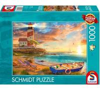 Schmidt Sunset over Lighthouse Bay by Lars Stewart 1000 piece jigsaw
