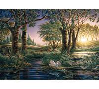 Schmidt Terry Redlin: Morning Magic at the Pond Jigsaw Puzzle (1000 Pieces)