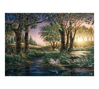 Schmidt Terry Redlin: Morning Magic at the Pond Jigsaw Puzzle (1000 Pieces)