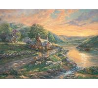 Schmidt | Thomas Kinkade: Daybreak in Emerald Valley (1000 Pieces) | Jigsaw Puzzle | Ages 14+ | 1+ Players
