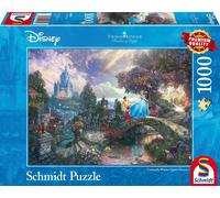 Schmidt Spiele Schmidt | Thomas Kinkade: Disney Cinderella - 1,000 Pieces | Adult Jigsaw Puzzle | Ages 12+