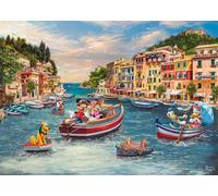 Schmidt Spiele 58053 Disney, Mickey & Minnie in Italy, Thomas Kinkade, 1000 Piece Jigsaw Puzzle