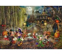 Schmidt | Thomas Kinkade: Disney Mickey & Minnie Halloween Fun (1,000 Pieces) | Jigsaw Puzzle | Ages 14+ | 1+ Players