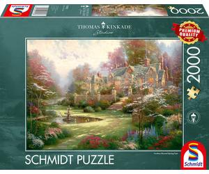 Schmidt Thomas Kinkade Gardens beyond Spring Gate 2000 Piece Jigsaw Puzzle