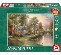 Schmidt | Thomas Kinkade: Hometown Lake - 1,500 Pieces | Jigsaw Puzzle | Ages 14+ |