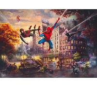 Schmidt | Thomas Kinkade: Marvel Spider-Man and Friends - The Ultimate Alliance (1,000 Pieces) | Jigsaw Puzzle | Ages 14+ | 1+ Players