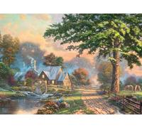 Schmidt Jigsaw Puzzle - Thomas Kinkade: Simpler Times (Wooden, 1,000 Pieces, Ages 14+, 1+ Players)