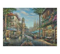 Schmidt Jigsaw Puzzle Spanish Street Café (Thomas Kinkade) - 1000 Pieces, Ages 14+