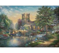 Schmidt, Thomas Kinkade: Willow Wood Chapel (1,000 Pieces), Jigsaw Puzzle, Ages 14+, 1+ Players