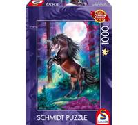 Schmidt Unicorn in Full Moon 1000 piece jigsaw puzzle