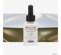 Schmincke Aero Color Acrylic Ink Gold 28ml For Airbrush Dip Pen Brush