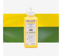 Schmincke - AERO COLOR® Professional, Primary Yellow 250 ml, 28202027, highly liquid, highly brilliant acrylic colour for acrylic painting, airbrush, mixed media, acrylic ink