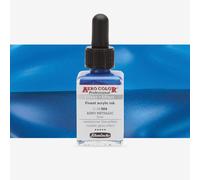 Schmincke : Aero Color Finest Acrylic Ink : 28ml : Aero Metallic Blue