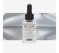 Schmincke : Aero Color Finest Acrylic Ink : 28ml : Aero Metallic Brill.Silver