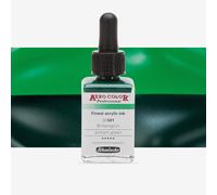 Schmincke : Aero Color Finest Acrylic Ink : 28ml : Brilliant Green