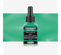 Schmincke : Aero Color Finest Acrylic Ink : 28ml : Total Cover : Phthalo Green Yellow Shade