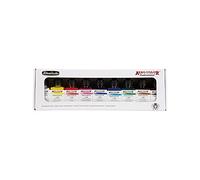 Schmincke - AERO COLOR® Professional BASIC colours, 9 x 28 ml, 81 108 097, fine liquid and highly lightfast acrylic colours, airbrush, acrylic painting, mixed media techniques, acrylic ink.