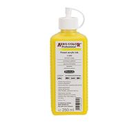 Schmincke - AERO COLOR® Professional, Primary Yellow 250 ml, 28202027, highly liquid, highly brilliant acrylic colour for acrylic painting, airbrush, mixed media, acrylic ink