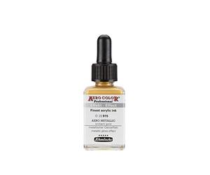 Schmincke Aero colour Professional airbrush ink, 28 ml or 250 ml, Effekt Metallic Brillant Gold, 28 ml