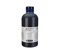 Schmincke - AKADEMIE® Acryl color, Lamp black, 500 ml, 23 771 028, fine artists' acrylic colours, highest brilliance, lightfastness and opacity, combinable with other acrylic colours, black