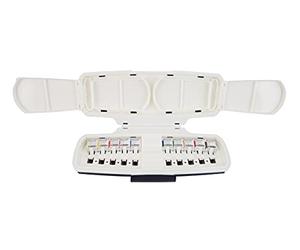 Schmincke - AKADEMIE®AQUARELL Watercolour Box, basic assortment 10 x 1/2 pans, 75 010 097, plastic set, fine artists' watercolours, foldable mixing palette, space for 10 additional colours