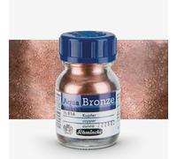 Schmincke - Aqua-Bronze, copper, 20 ml, 15 814 032, shiny metallic effects on gouache and watercolour paintings, paper, cardboard, painting board, canvas