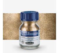 Schmincke - Aqua-Bronze, Pale gold, 20 ml, 15 813 032, shiny metallic effects on gouache and watercolour paintings, paper, cardboard, painting board, canvas