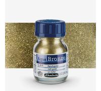 Schmincke - Aqua-Bronze, rich gold, 20 ml, 15 811 032, shiny metallic effects on gouache and watercolour paintings, paper, cardboard, painting board, canvas