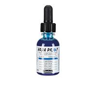 Schmincke - AQUA DROP, liquid, pigment-based watercolour, cyan blue in 30 ml pipette bottle, 24480034, for watercolour painting, urban sketching, calligraphy, handlettering, lightfast